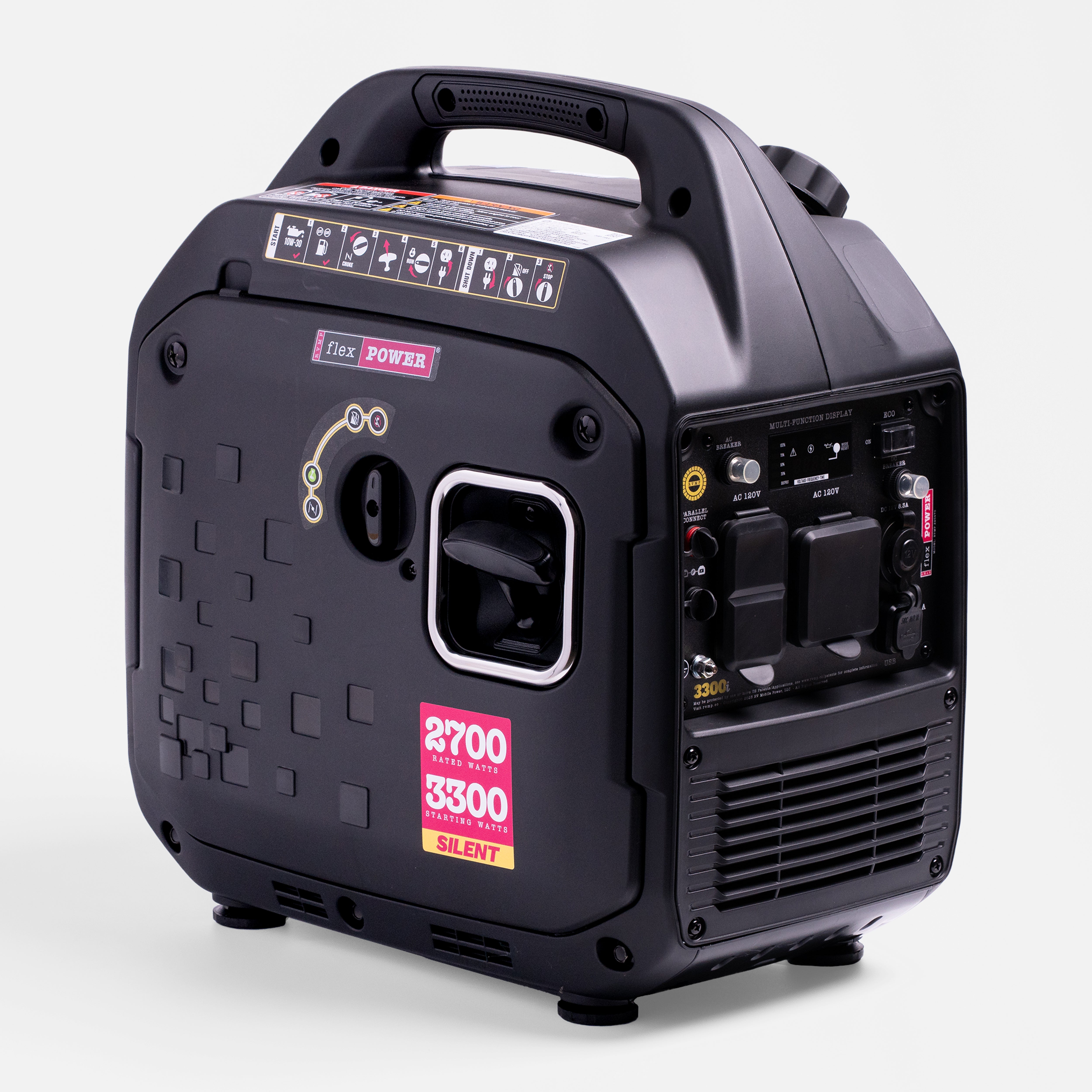 Flex Power® 3300i Silent Portable Inverter Generator for RVs