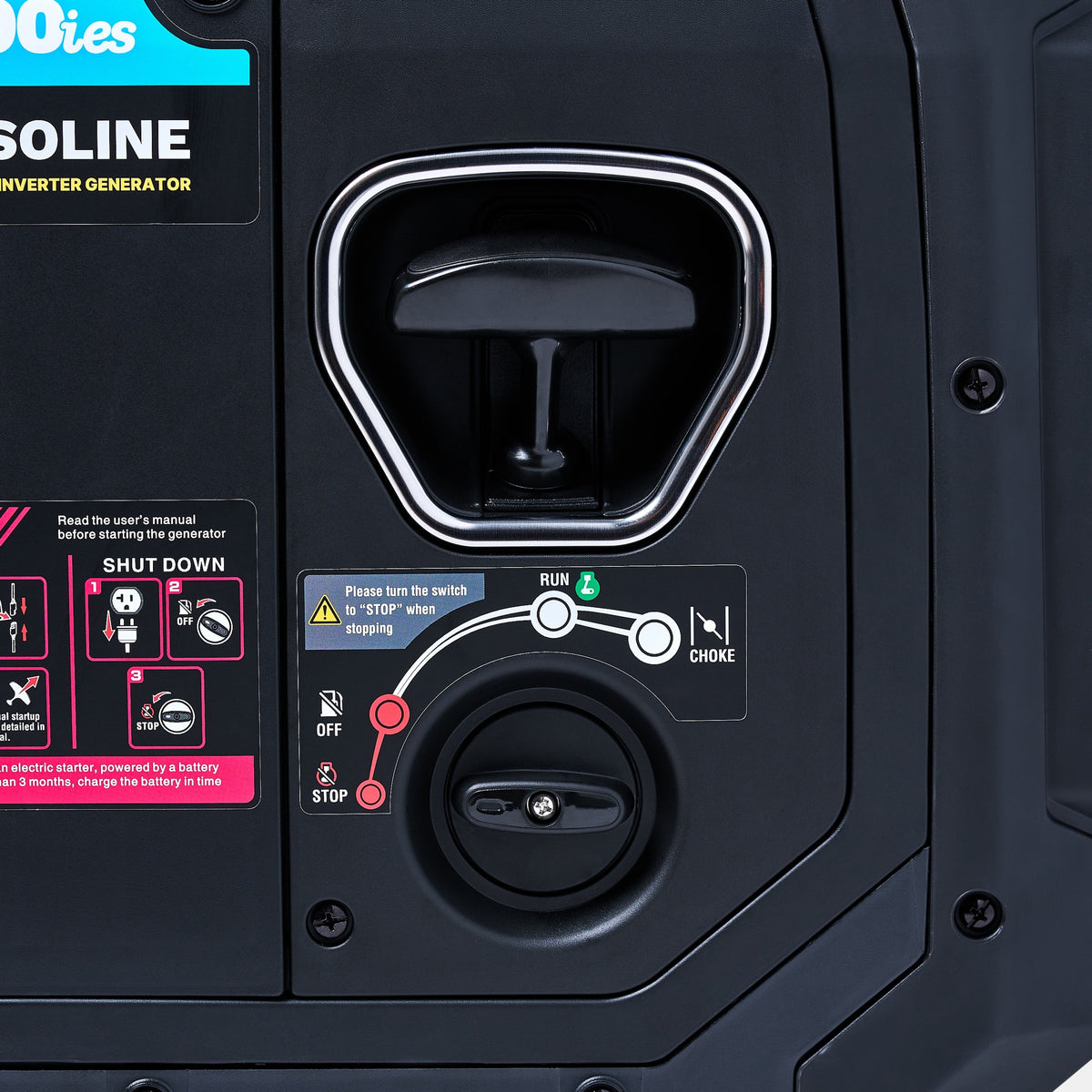 Flex Power 4500ies start dial and control panel