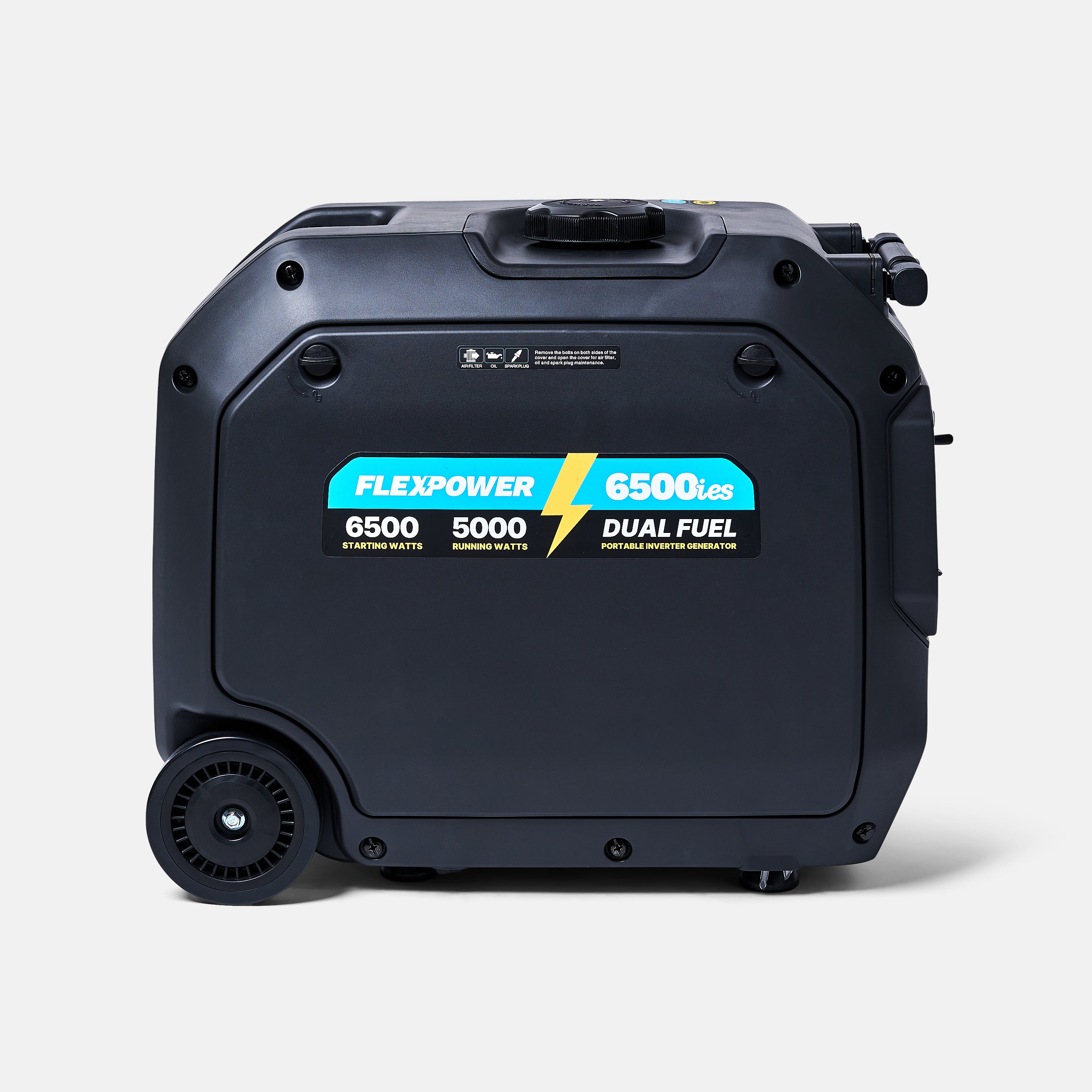 Preorder - FlexPower® 6500ies Quiet Inverter Generator with Electric Start. Built for RVs, Tailgates & Backup