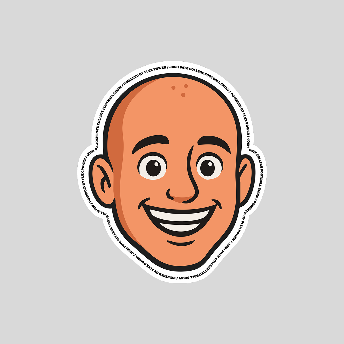 Josh Pate Sticker Head