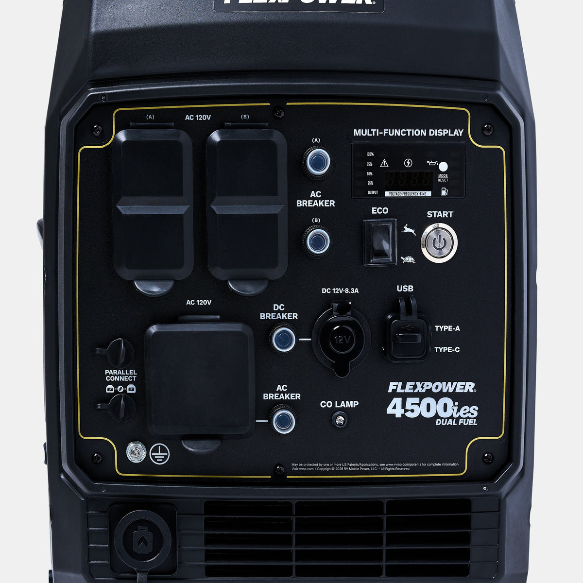 FlexPower® 4500ies Quiet Inverter Generator with Electric Start